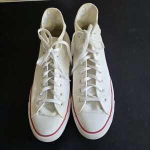 Converse White Canvas High-Top Sneakers
